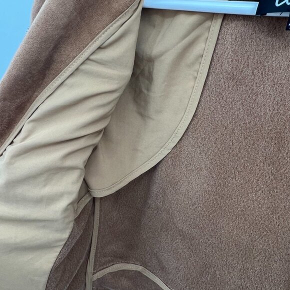 Lulus Faux Suede Moto Jacket Size Medium - Picture 8 of 10